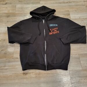 Fletcher In Search Of The Antidote Tour Zip Up Hoodie Mens Large